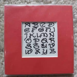 Alphabet Theta card
