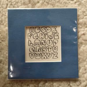 Alphabet Gama card