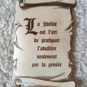 Citation Fidélité Sur Parchemin