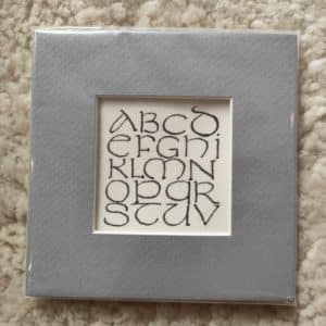 Alphabet Eta card