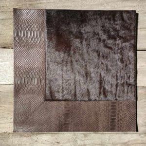 Set de Table en Cuir & Vache Chocolat