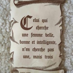 Citation Ladies Sur Parchemin